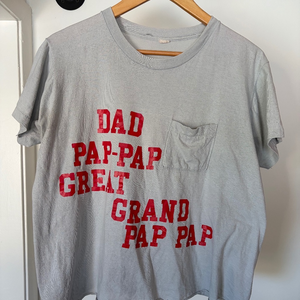 Cropped father tee